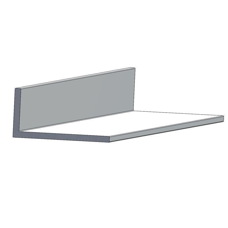 TACO Marine, trim and molding, aluminum molding, A50-0904, 1/2" X 1" X 1/16" ALUMINUM ANGLE, render