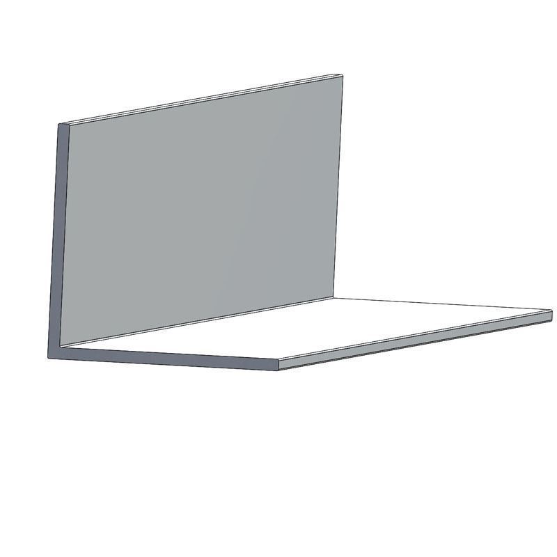 TACO Marine, trim and molding, aluminum molding, A50-0998, 1" X 1" X 1/16" ALUMINUM ANGLE, render