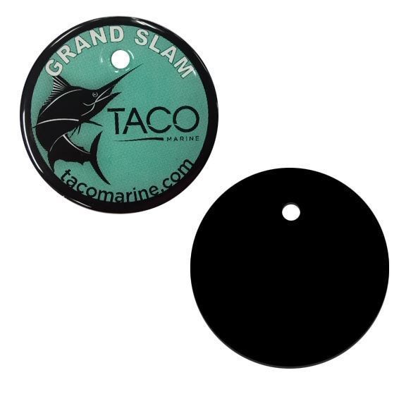 TACO Marine, replacement parts, sport fishing, GSK-0008, 2-1/4’’ Logo w/ Black Cap GS-250, GS-270, GS-280, GS-2801, vector