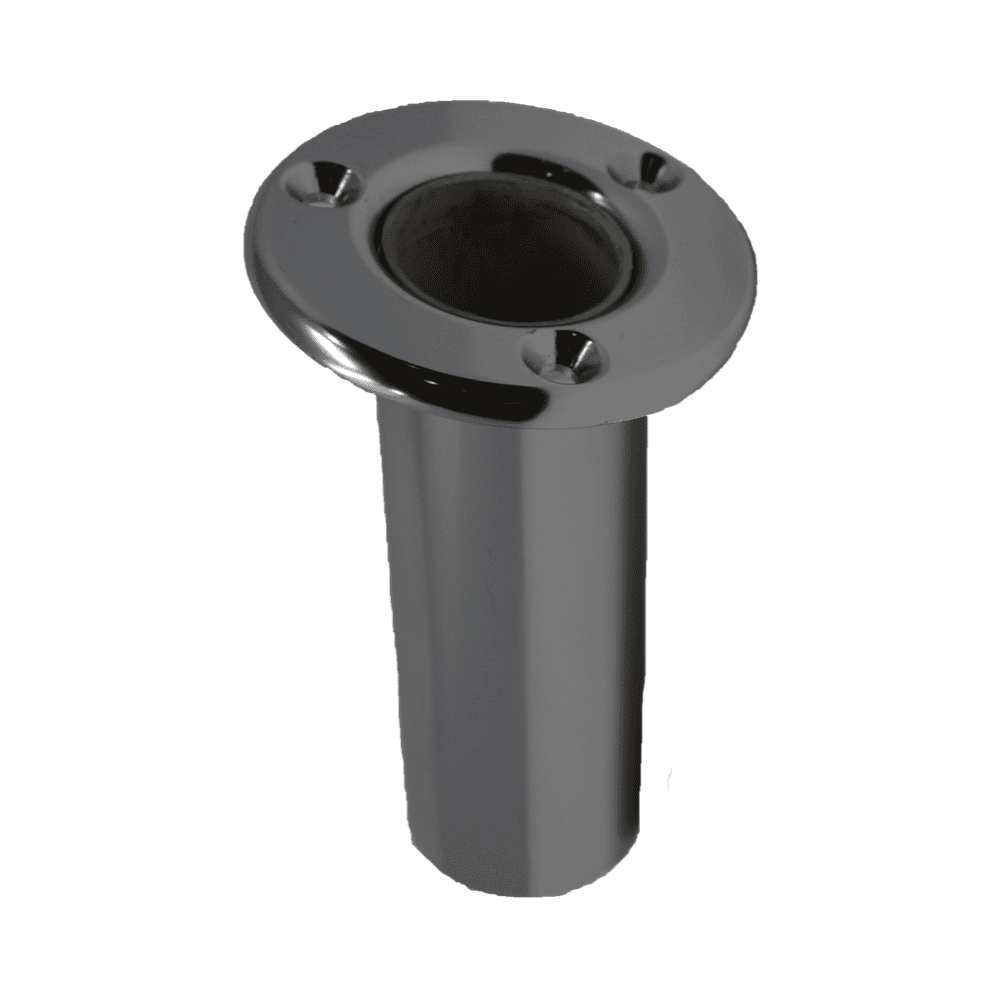 TACO Marine, tower fabrication, rod holder, F31-0702BXY, Aluminum 10º Rod Holder w/ Round Flange for 5-1/2" Tube, vector 1