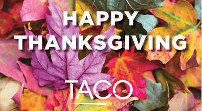 Happy Thanksgiving from TACO Marine