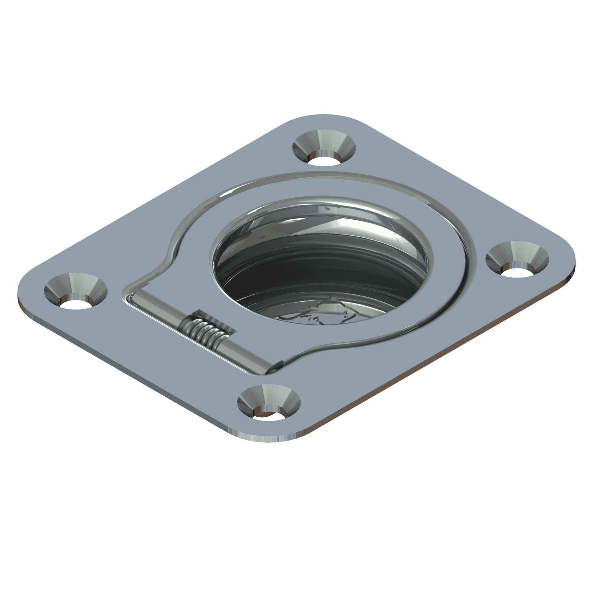 TACO Marine, hinges and latches, specialty, F16-1812, Hatch Lift Ring – Stainless Steel, render 1