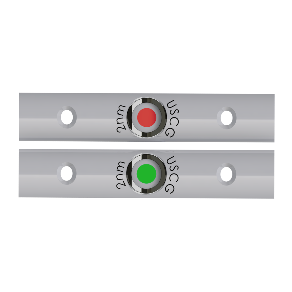 TACO Marine F38-6710 Rub Rail Mounted LED Navigation Light set, render