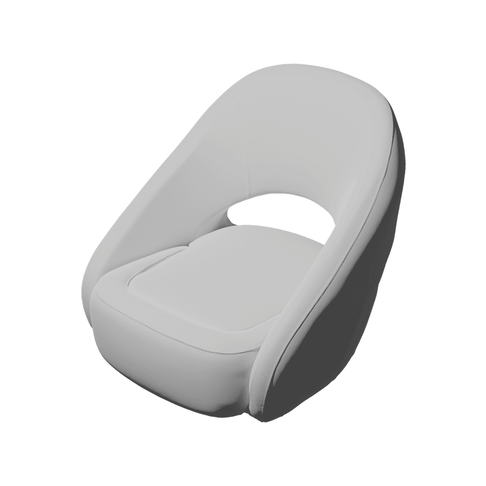 TACO Marine Caladesi Bucket Seat, premium boat bucket seat, white