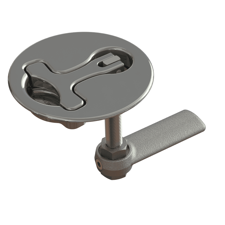 TACO Marine Round Stainless Steel Boat latch